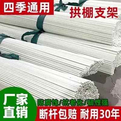 新型拱棚支架菜棚拱杆玻璃纤维温室大棚骨架纤维杆菜园农用拱棚架