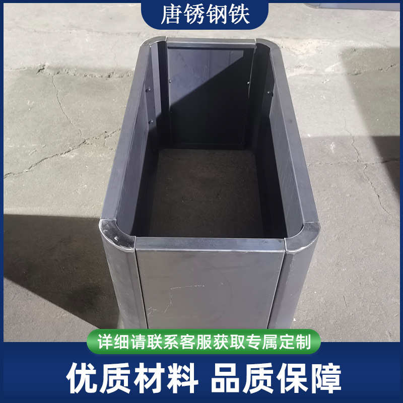 定制耐候钢拼装花箱外贸出口可喷漆锈色景墙考登钢花池耐候钢花箱