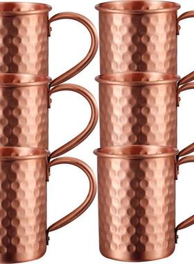 100% Copper Moscow Mule Mug 1/2/3/4/6PCS Durable Coppery Bee