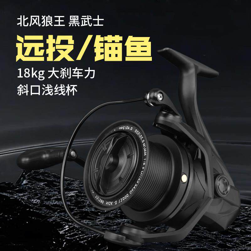 北风狼王大物卷线 线器全金属无间隙远投专用海钓竿鱼线 线轮防海