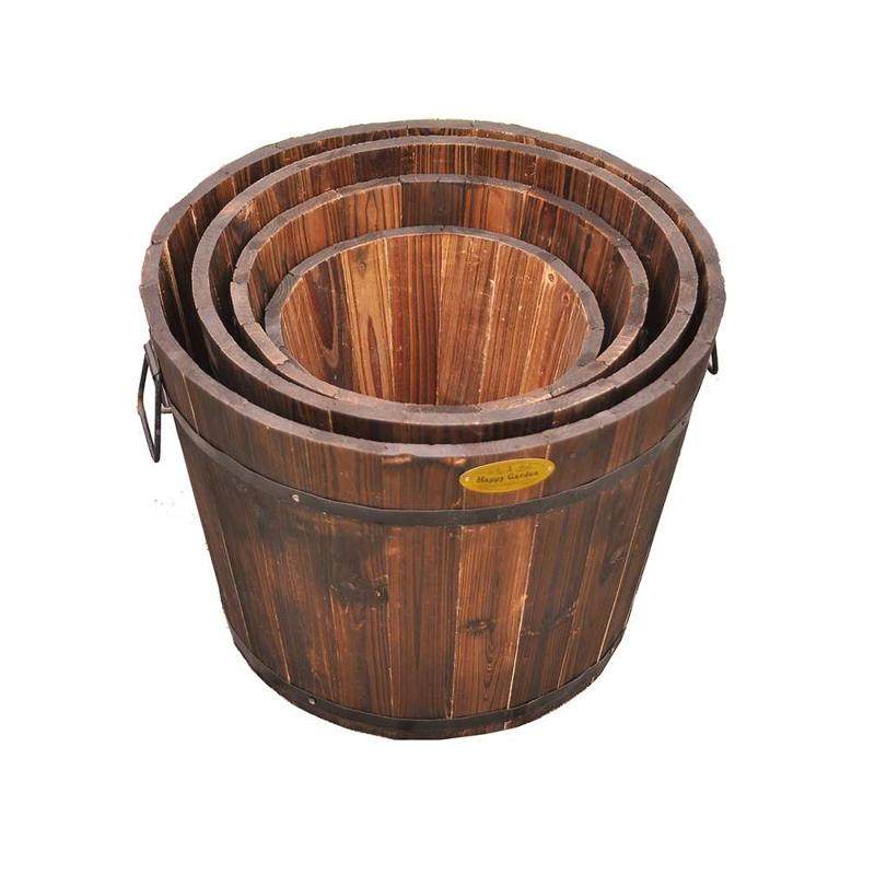 碳化防腐木制圆花箱绿萝阳台种花种菜绿植花卉实木椭圆桶多肉花盆,家居饰品,仿真花/假花,淘宝优惠券,粉丝福利购,淘宝优惠卷