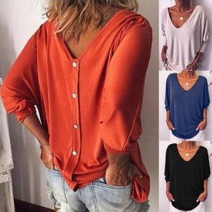 Back shirt Bat for Sleeve Top Women Seven