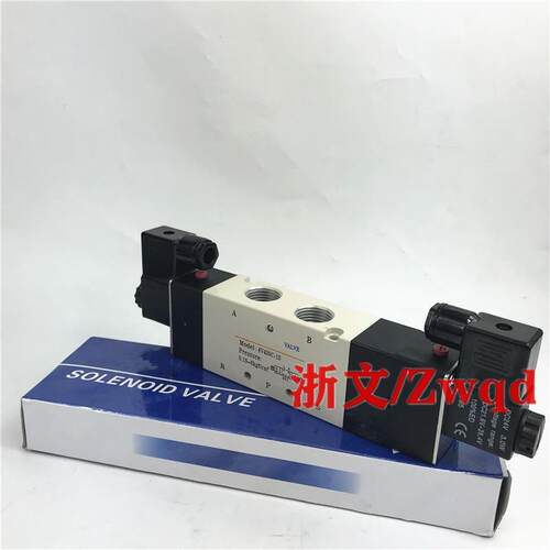 电磁阀4V430C-154V430E-154V430P-15三位五通换向