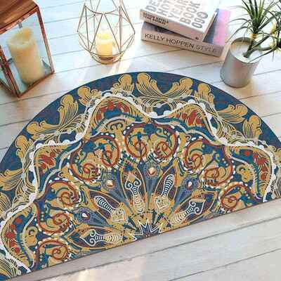 Entrance Doormat Anti Slip Floor Mat Boho Style Bedroom