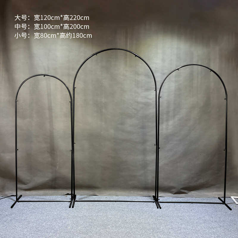 2ft铁艺派对生日道具热销7婚礼架背景婚庆气球金色.拱门