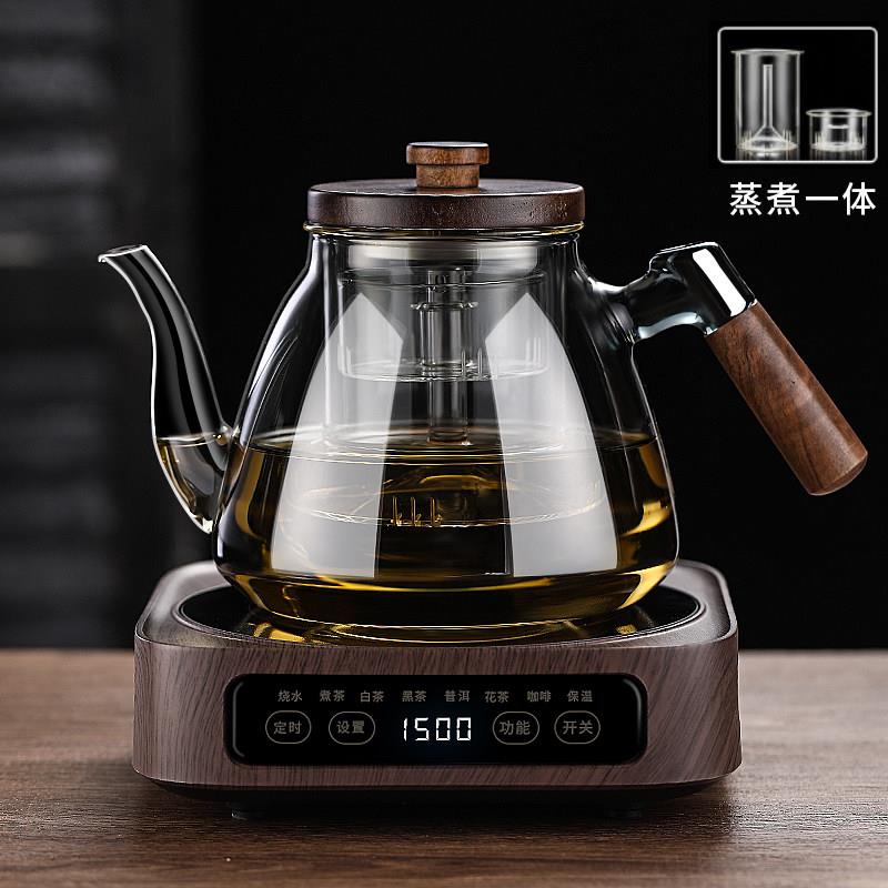 新款耐高温黑晶炉家用电热烧水壶泡茶壶玻璃加厚高硼硅煮茶壶套组