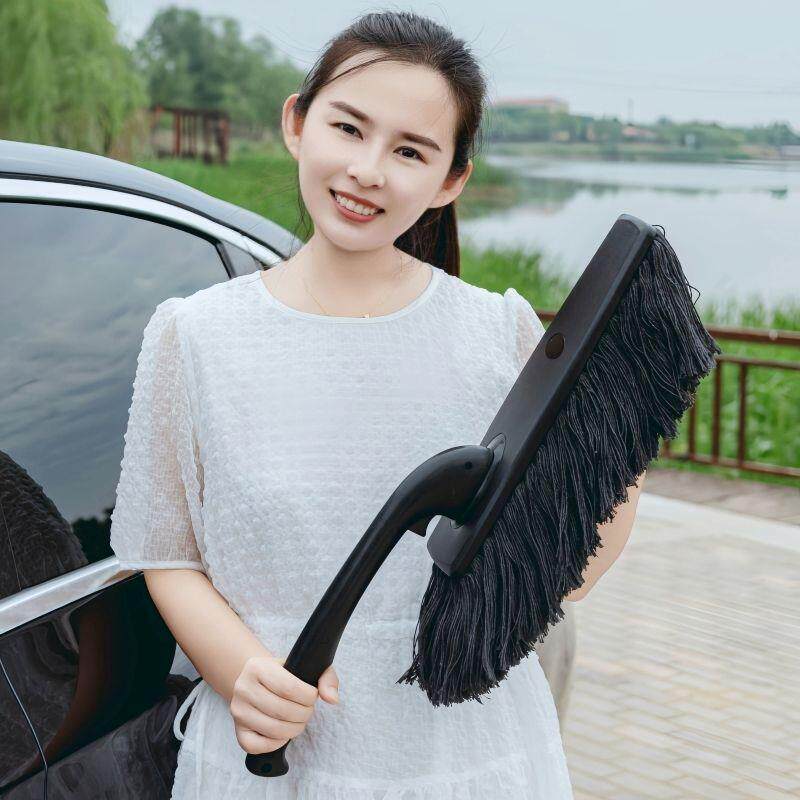 洛奇车用旋转浸油蜡刷高档汽车掸子擦车刷子除尘扫灰专用擦车拖把