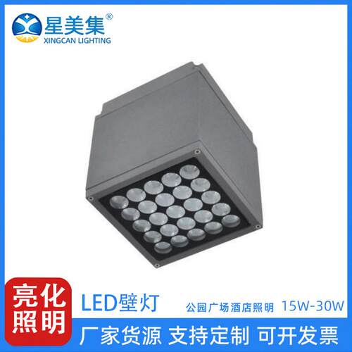 9W16W25W户外防水吸顶灯大功率明装走廊过道建筑楼体照树射树