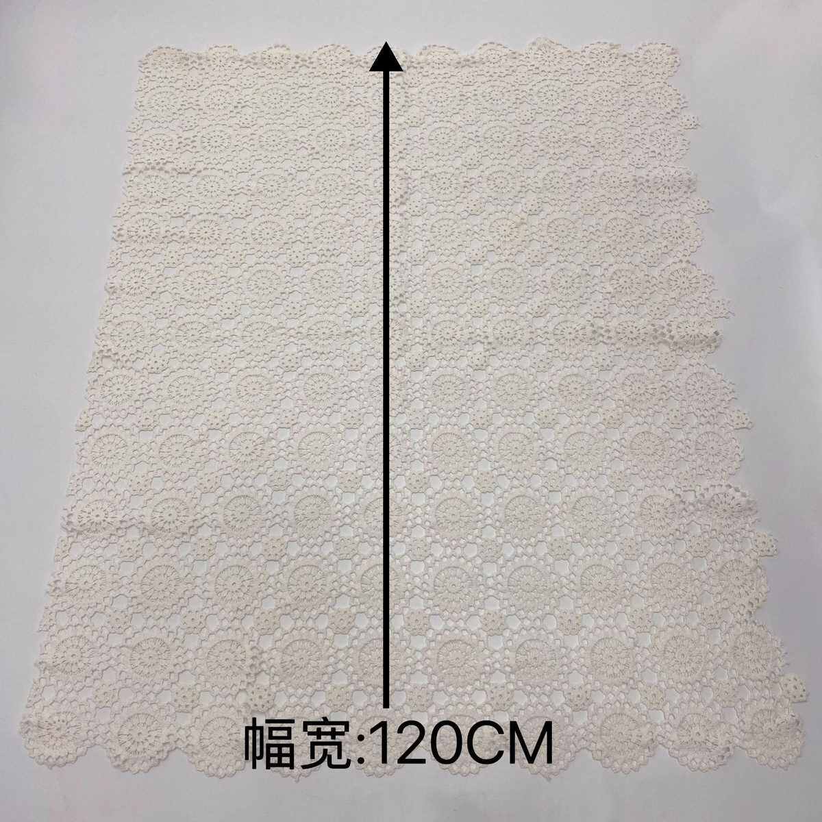 棉线刺绣满幅手工编织圆形女装衣服饰品桌布镂空蕾丝批发满幅水溶