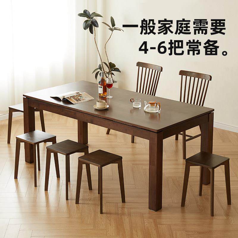 实木餐凳板凳简约LJ-0257凳子家用高方凳凳餐桌凳客厅矮小饭可叠