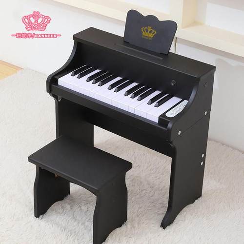 高档班妮尔木质儿迷童小钢自玩具早教公琴学主男女孩你电子琴生日