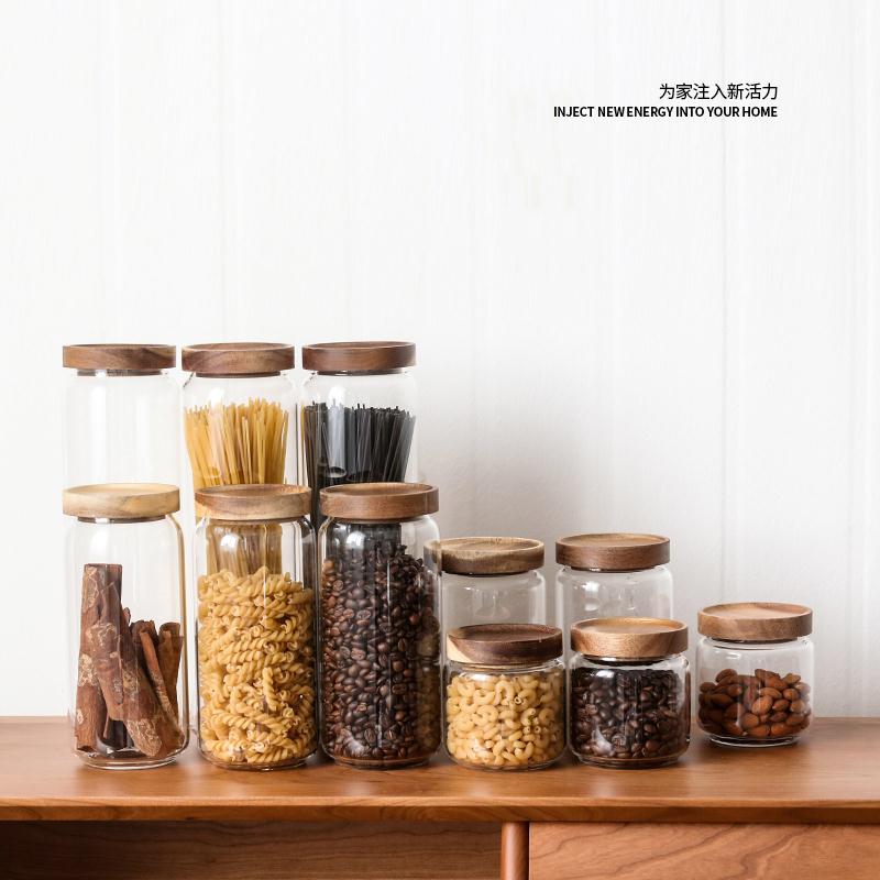 Glass sealed pot tea pot storage box kitchen coffee storage-封面