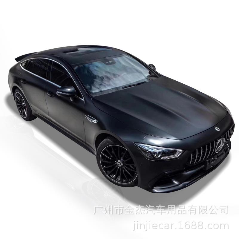 汽车贴膜全钢车色膜瓷黑武LRV士电改光黑琴黑陶个性创意贴膜