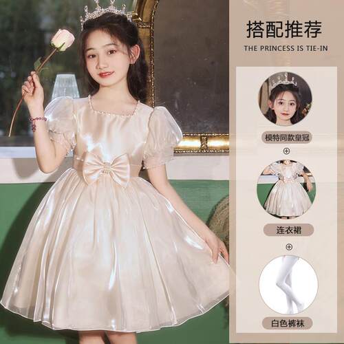 正品女童洋装儿童公主裙蓬蓬纱裙花礼童典婚礼儿园毕业幼礼服演出
