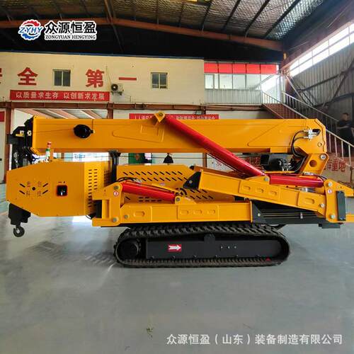 狭小空间作业吊机 驾驶室无限遥控履带吊车 众源10吨履带蜘蛛吊车