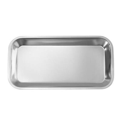 Stainless Steel Storage Tray Food Fruit Plate Dish Tableware