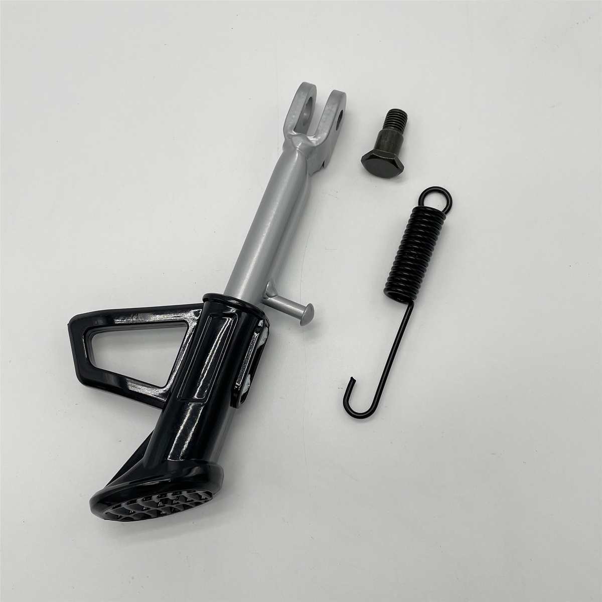 通用电动车单脚架摩托车单边撑改装侧边脚撑增高支撑侧支架调节脚