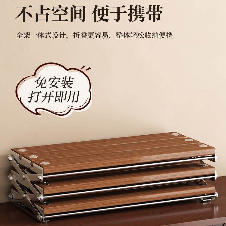 桌面置物架家用电脑桌可折叠咖啡杯架露营桌吧台收纳摆件整理架子