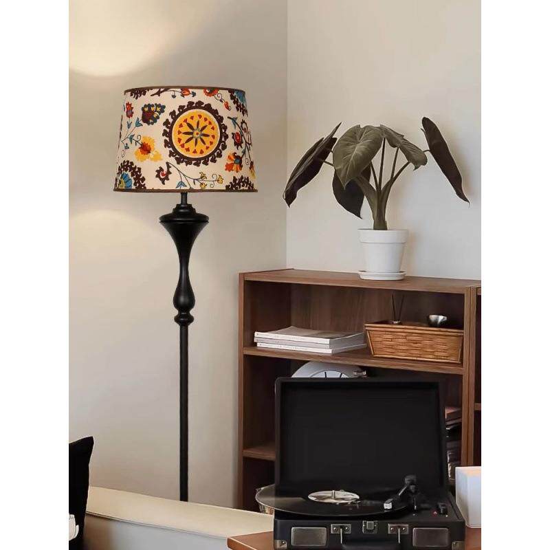 中古美式复古落地灯卧室房间床头灯客厅沙发旁氛围灯智能遥控台灯