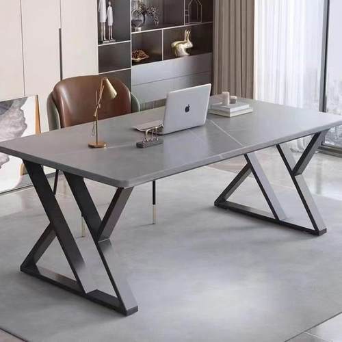 无品牌/盯作桌支架铁艺桌腿脚茶几桌腿餐桌板桌金属办岩公桌书电