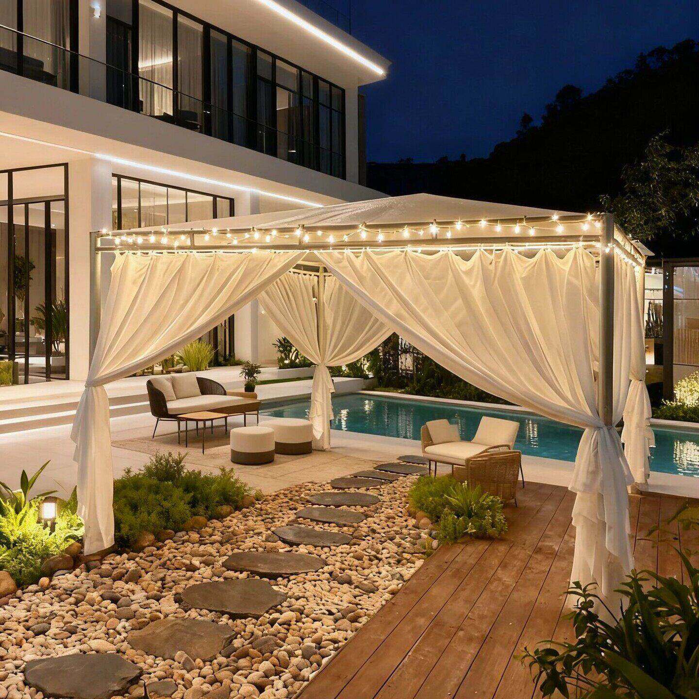 户外凉亭遮阳棚帐篷简易农家乐民宿庭院景区商铺露台遮阳蓬太阳伞