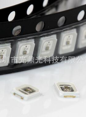 2835R绿GBDFB快闪慢闪2835内置IC全彩el自d灯珠2835三色红蓝闪贴