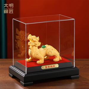 乔大铜绒沙金明招匠财貔貅摆件玄关客厅fgpx-022装饰品迁新居礼品