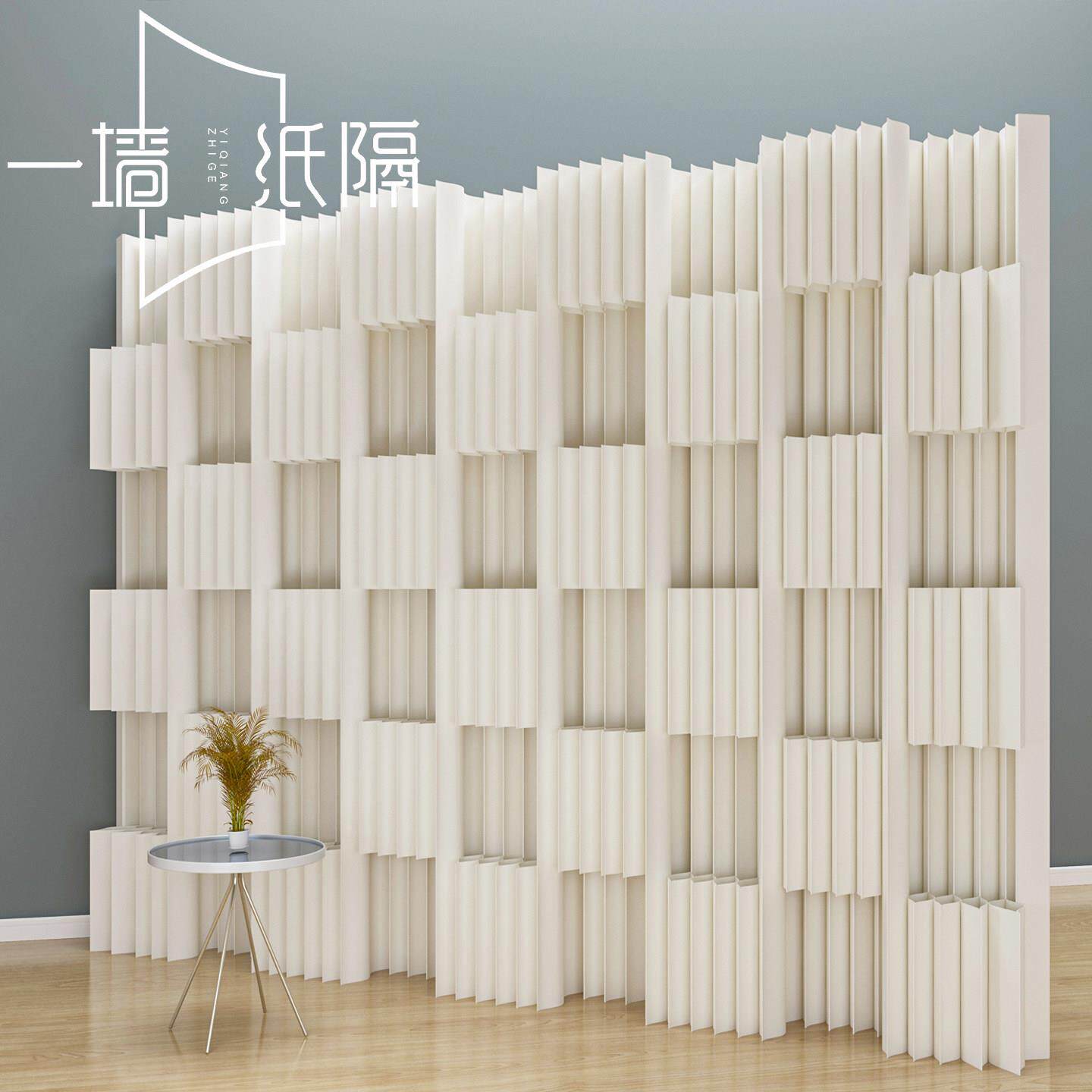 纸屏风隔断可移动假墙办公室隔断挡板新型隔断墙一房变两房隔板