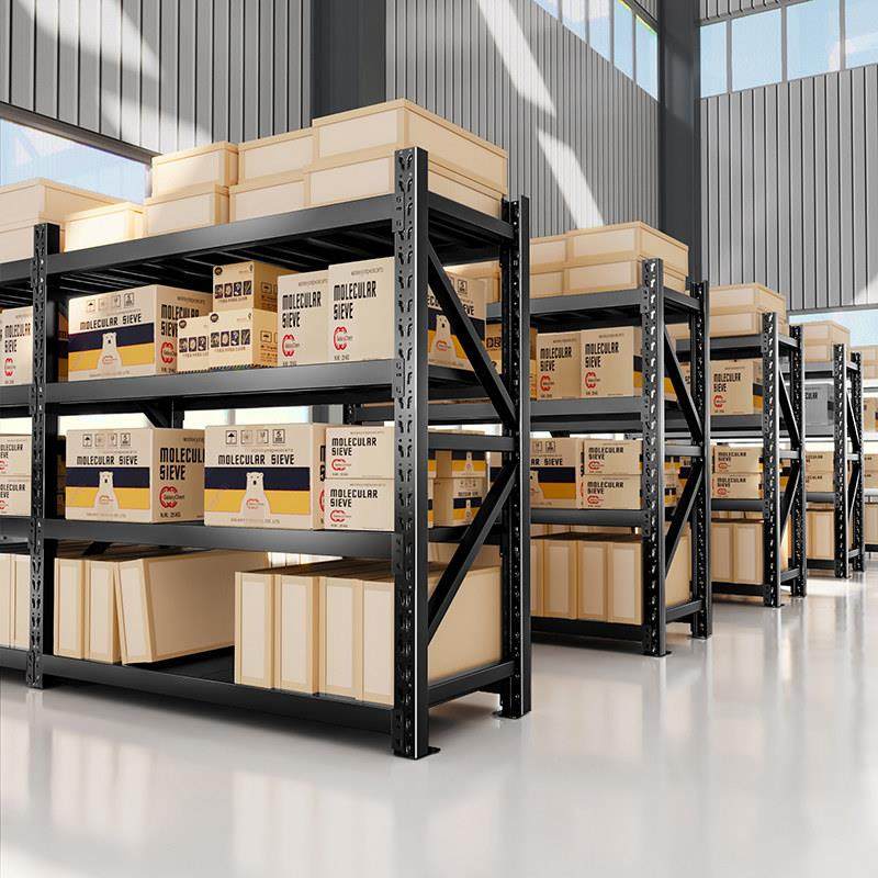 皇球货架仓储仓库置物架多层黑色家用地下室储藏铁架阳台置物架,商业/办公家具,置物架/陈列架/储物架/展示架,淘宝优惠券,粉丝福利购,淘宝优惠卷