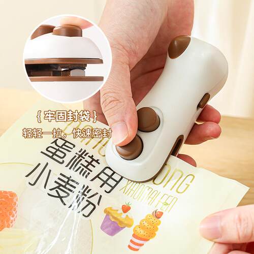 Portable Cat Sealing Machine Mini Heat Sealer Snack Bag Seal
