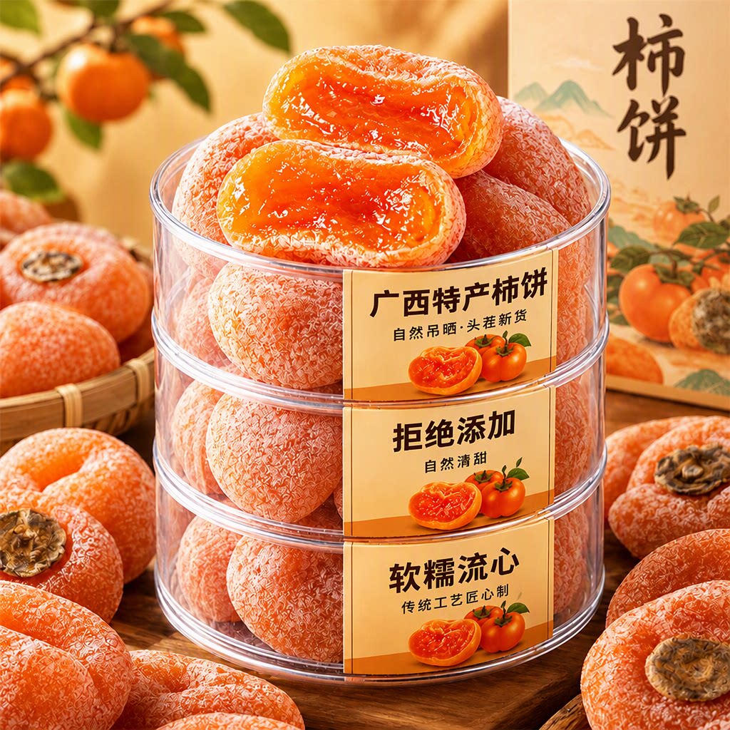 央妈力推【0添加】头茬新货柿饼