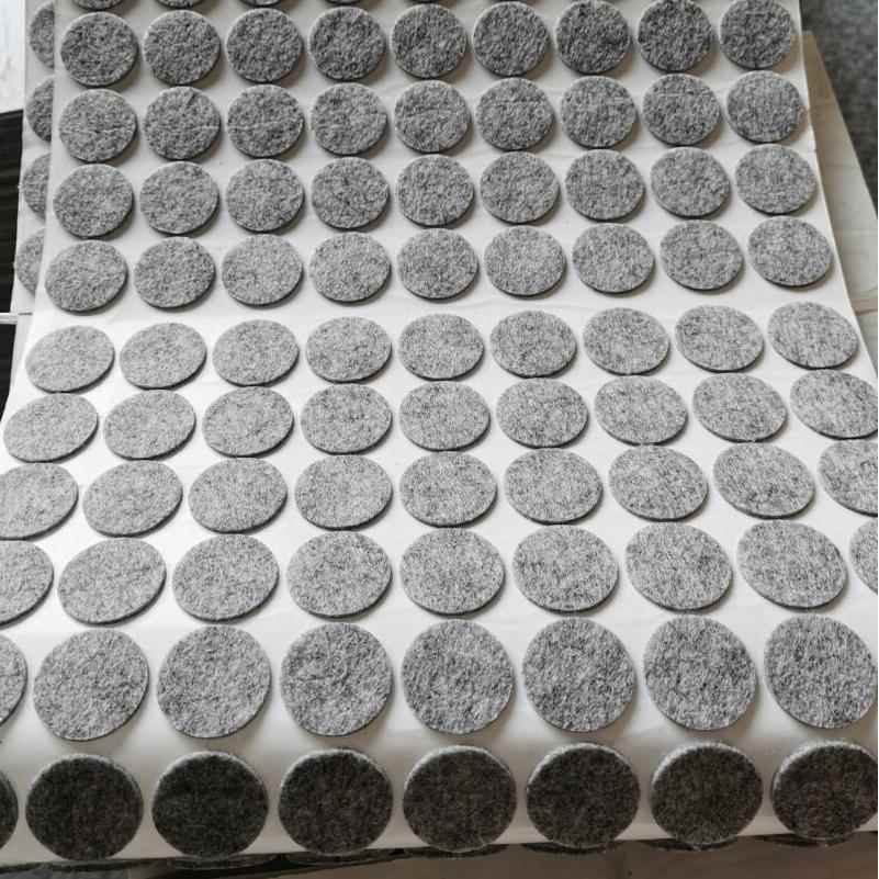 定制自粘毛毡桌椅垫片红木家具沙发凳子茶几脚垫防滑保护套静音贴
