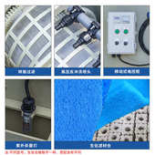 鱼池过滤系统过滤器全自动转鼓户外庭院锦鲤鱼池净化循环水过滤箱