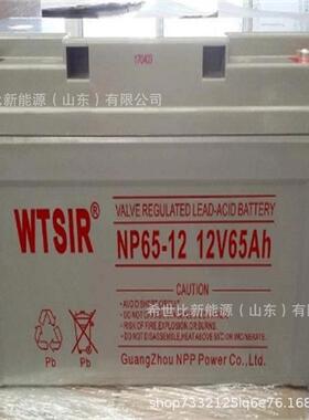 WTSIR维塔斯蓄电池NP65-12免维护12V6H发电厂和变电站储能