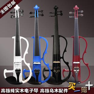 直销实木电声小提琴成人儿童初学者手工实木电子琴拾音器