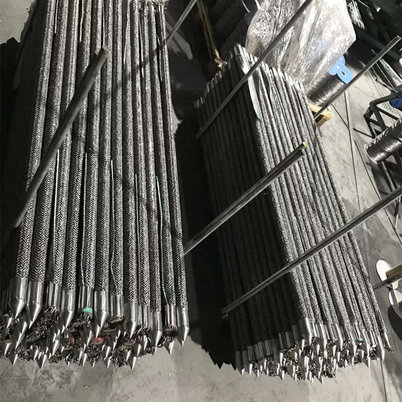 快柔性垂直地极阻接石墨线引下接地降防雷装式基接地极石墨石墨