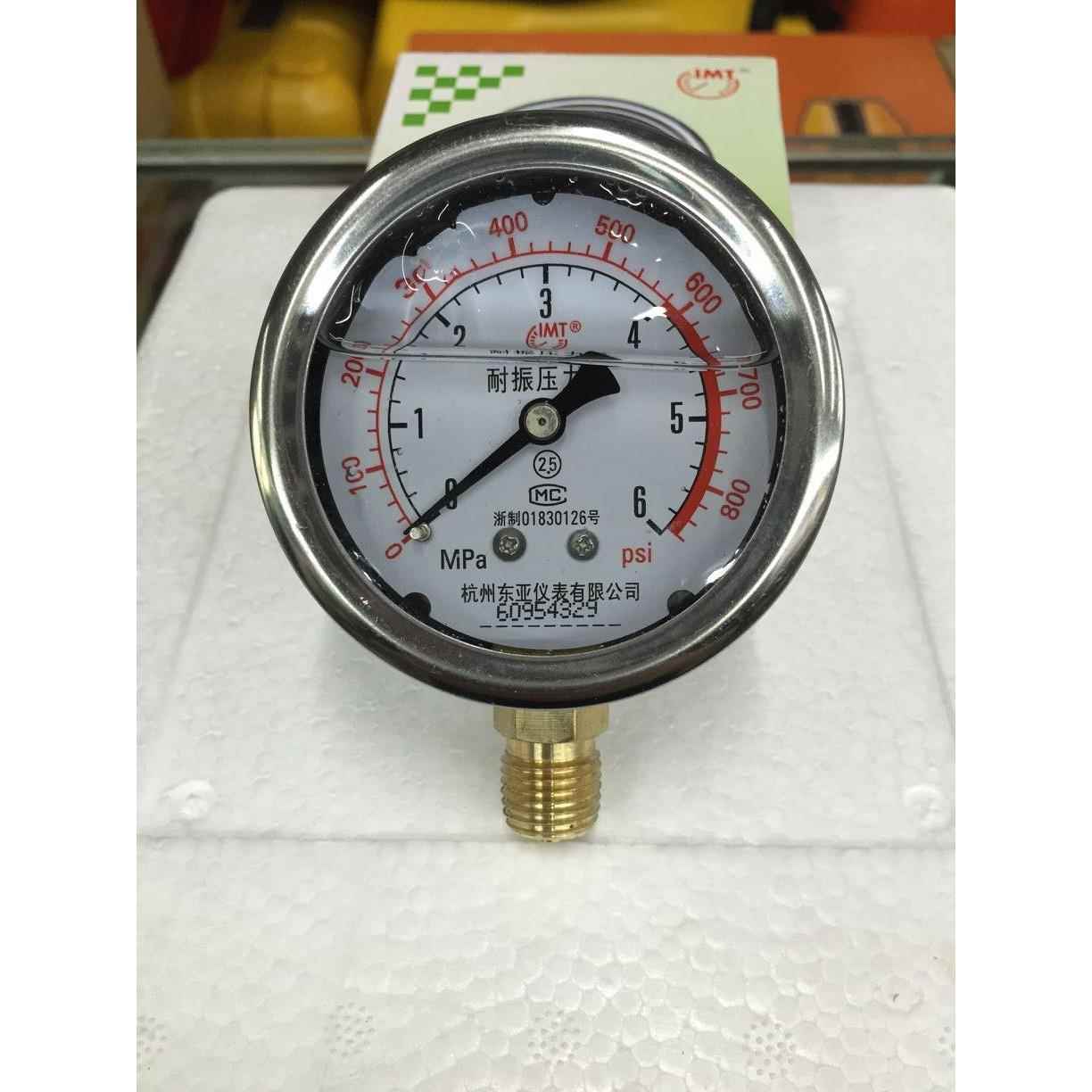 YN100 耐震压力表1MPA 1.6MPA 2.5MPA杭州东亚20*1.5MM