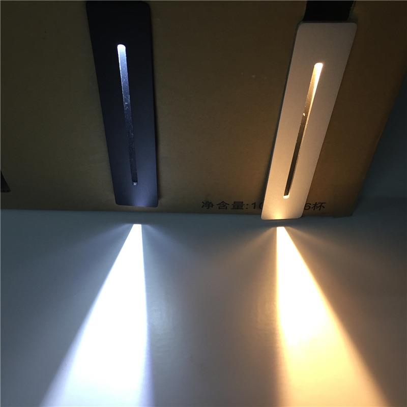 led嵌入式地脚灯室内楼梯灯酒店走廊过道墙脚灯台阶家用楼梯防水