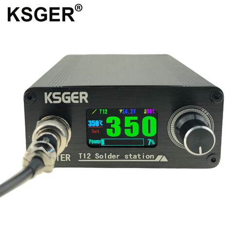 KSGER恒温焊台T12俄语OLED手机维修温度控制器控制板自动休眠