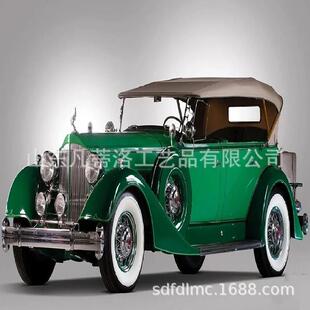 一比汽模型开动KEU一老式摆件车美陈大型铁可艺老爷车模型影楼道