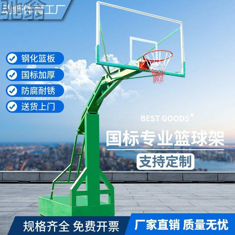 xjz标准篮球架户外成人儿童可移动升降免打孔式室外室内家用专业