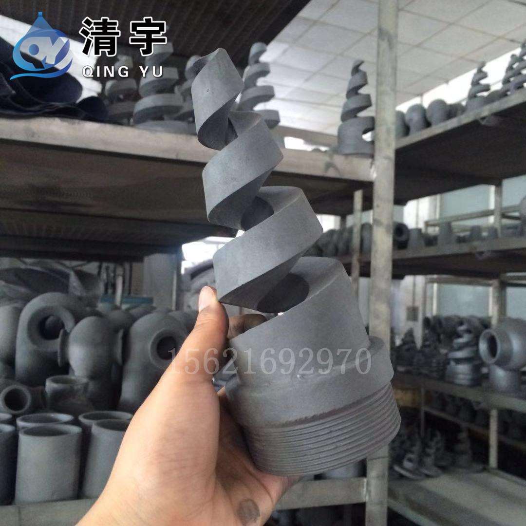 碳化硅螺旋喷嘴耐高温腐蚀脱硫塔喷淋层喷头