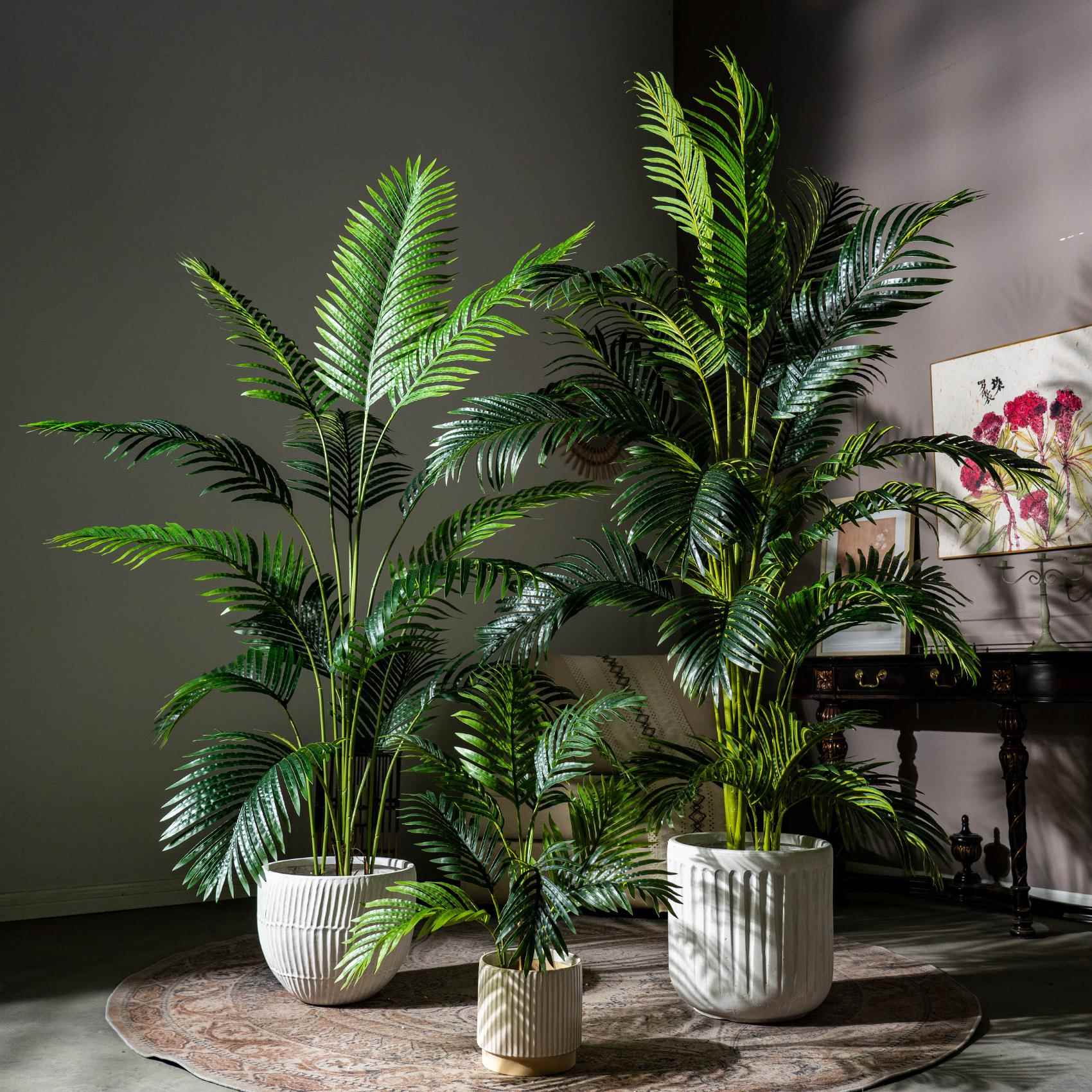 大型仿物绿植刺葵针葵散尾真葵仿生植棕榈树蒲葵盆栽客假树DZKL-5