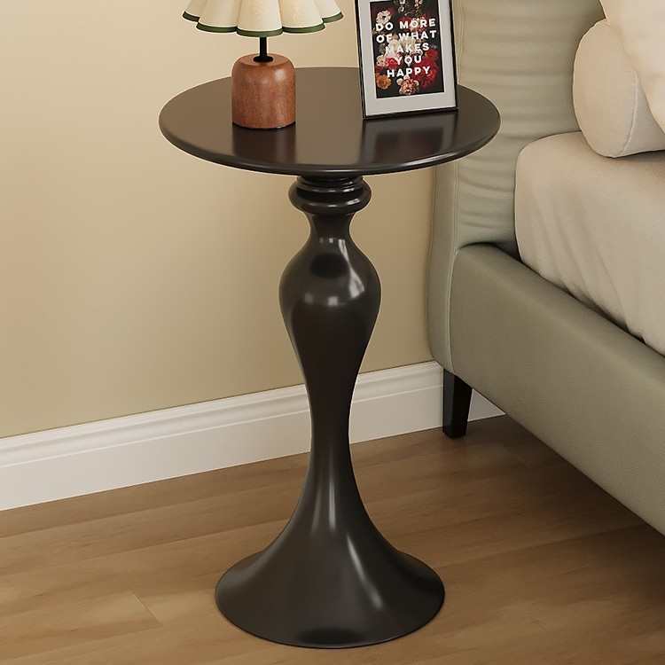 轻奢沙发边几家用客厅小茶几复古铁艺角几边桌小圆桌床头置物阳台