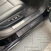 内置门槛条 门坎条碳纤维迎宾踏板 后护板 专用 享界S9门槛条改装