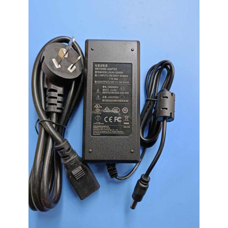 原装索源液晶显示器12V5A电源适配器12V5000MA 按摩椅电源供应器