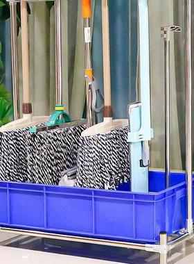 拖把架落孔地式不锈可移动eFZ8SkJh拖把扫钢把挂架免打卫生间收理