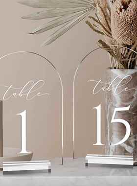 婚礼用透明拱形桌号亚力支架明亚力拱克形桌面克标透DVY志带支架