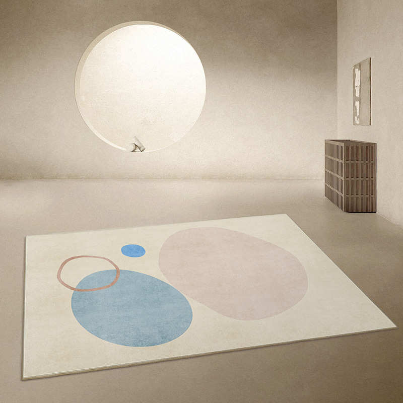 书房亲床边客厅加厚家用兰迪茶几莫现代抽象简约卧室肤地毯加密垫