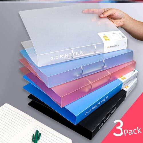 folder a4 2-d ring file 2holes loose leaf binder文件活页夹